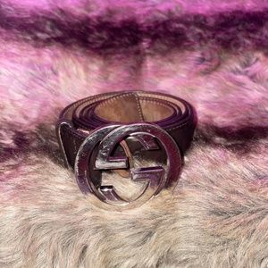 💖Amour Certified💖 Gucci Leather Brown Belt